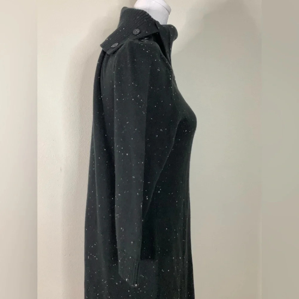 Talbots Tweed Sweater dress Split Neck petite size LP - Picture 8 of 16